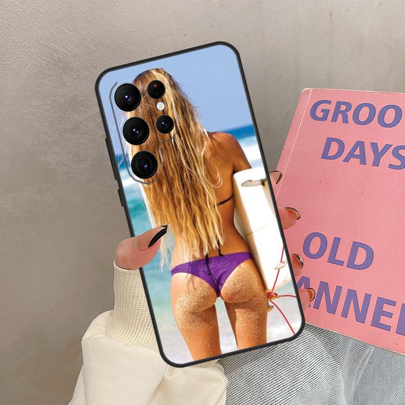 Beach Booty Bikini Girl Case For Samsung Galaxy S21 S22 S23 S24 S25 Ultra S9 S10 S25 Plus S20 FE S25 FE Cover Coque
