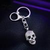 Unisex Keyring Bling Rhinestone Skull Keychain, Halloween Gothic Keychain Pendant, Handbags Backpacks Purse Charm Accessory Decorative Key Chain