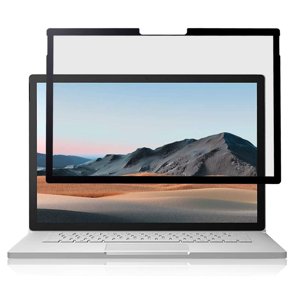 

LOE Surface Book 15 Inch Protective Film Privacy Filter Light Adhesive Touch Screen Compatible Book 3 15 Anti-Peep 2/3 [Blue Cut] (Surface Inch)