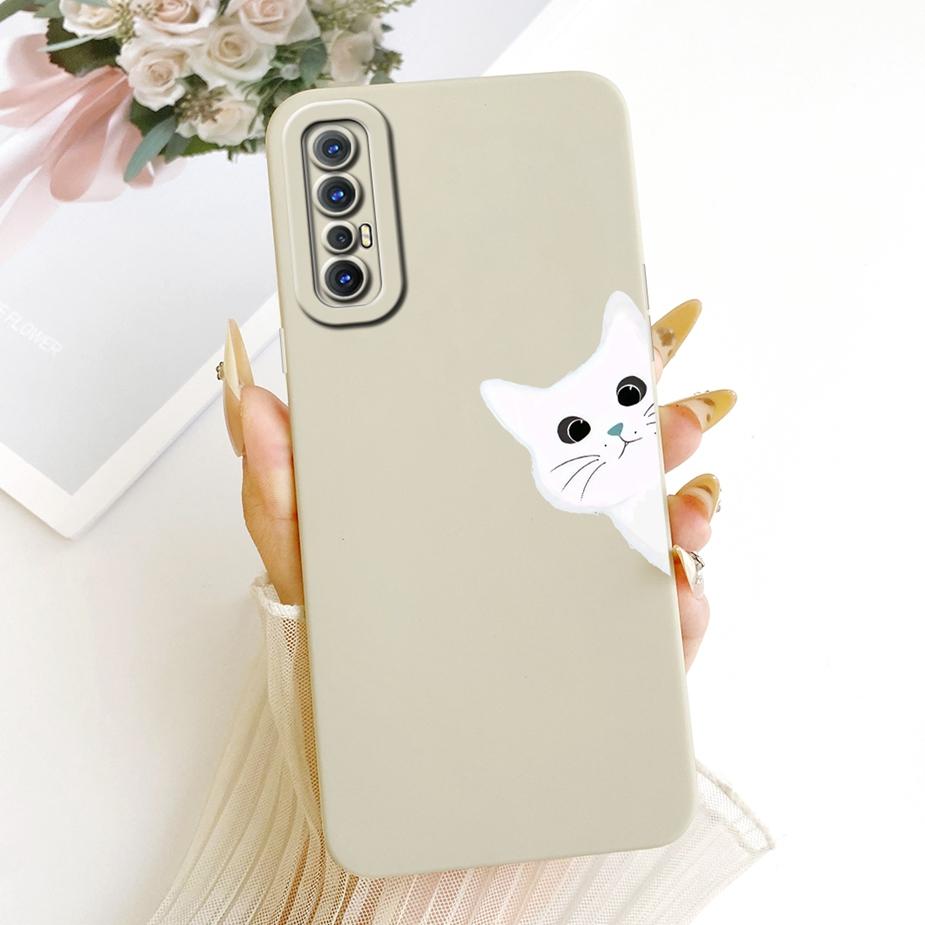 For Oppo Reno3 Pro 4G Case CPH2035 CPH2037 Cute Cat Duck Cartoon Cover Soft TPU Phone Case For Oppo Reno 3 Pro 5G CPH2009 Fundas
