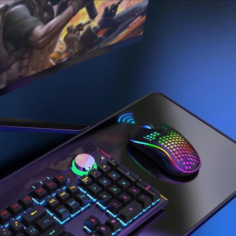 RGB Wireless Gaming & Office Mouse, 7200 DPI, Wired/Wireless for Esports