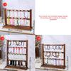 Wooden Jewelry Display Stand For Earrings Necklaces Keychains And Pendants With Natural Finish For Home Or Store Presentation