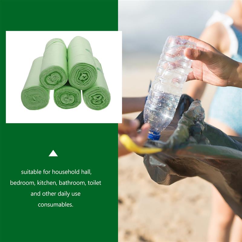 100 Pcs Biodegradable Garbage Bags Trash Compost Compostable Disposable Classified Waste Bag Disposable Garbage Bag