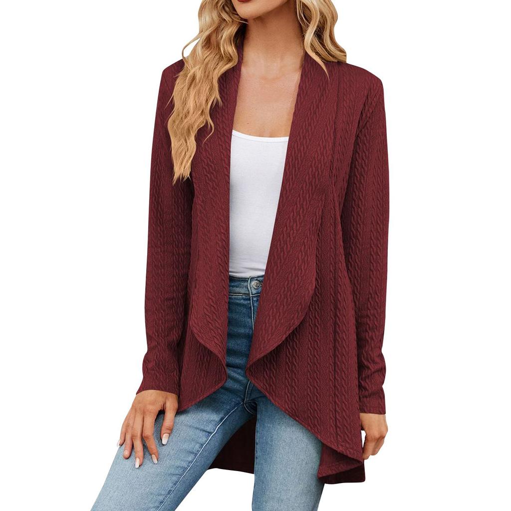 Veste Cardigan Décontractée Confortable à Manches Longues pour Femme