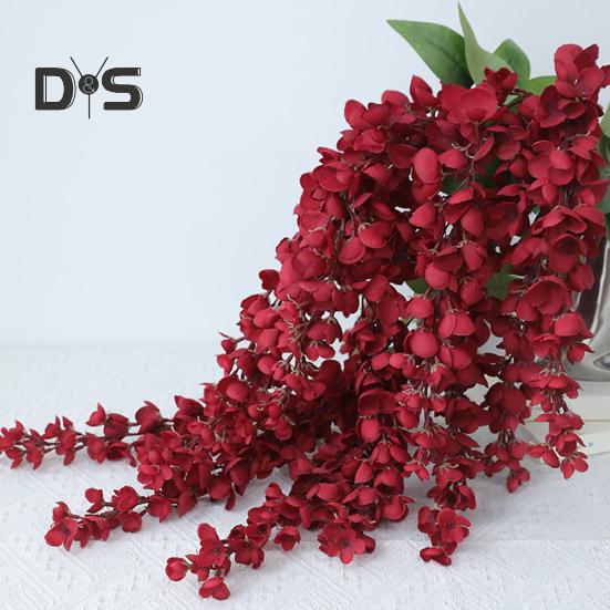 Künstliche Hängeblumen, realistische Kunstblumen, Ranken, wetterfeste Kunstblumen für Hängekörbe, Bögen, Dekoration für drinnen und draußen