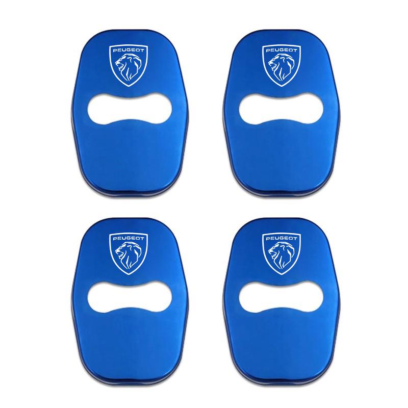 4PCS Car Antirust Door Lock Cover Accessories For Peugeot H 5008 408 308 Landtrek 208 2008 3008 Rifter 508 4008 e-Expert e-TRAVELL