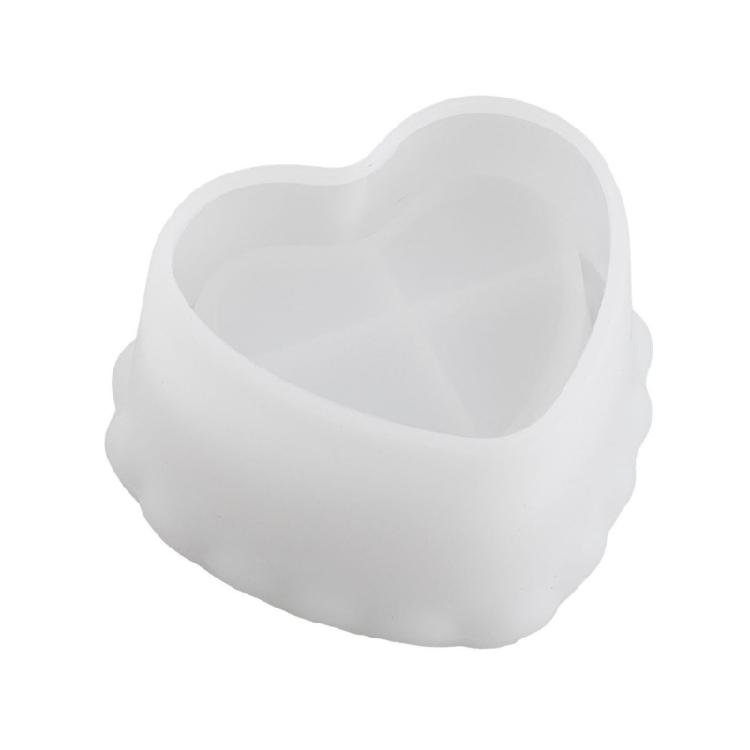 

Heart Shaped Storage Box Mold Candle Jar Storage Box Mould Jewelry Making Tool 1