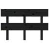 VidaXL Headboard Black 144x3x81 Cm Solid Pine Wood 819074
