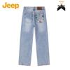 Jeep American Retro Streetwear Straight-Leg Jeans