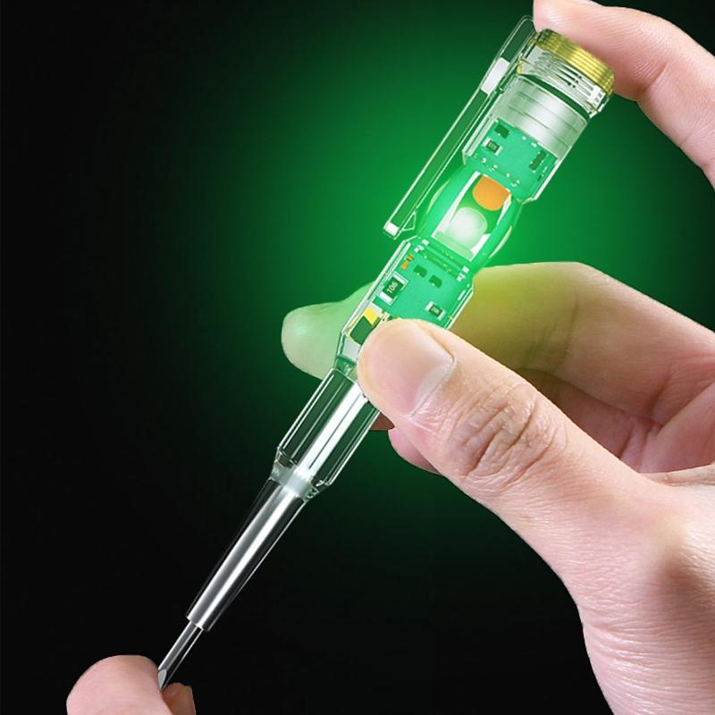Multi-function Voltage Tester Non-Contact Electrical Tester High Sensitivity Electric Voltage Pen Flat Screwdriver