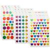 Children Stationery Stickers Laser Star Heart Dots Self-adhesive Adhesive Decoration Accessories DIY Stickers Handicrafts TMZ