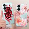 Case For Xiaomi Poco X8 Pro Max Cover Popular Flower Soft Silicone Transparent TPU Bumper For Xiaomi Poco X8 Pro X8ProMax Fundas