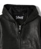 Schott NYC Leather Size Full-Zip Parka, Men's, 2XL, Black, 010, 782-3950080