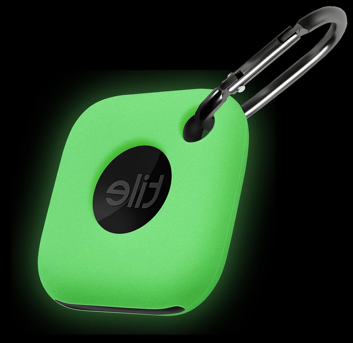 

Geiomoo Silicone Case for Tile Mate 2024 Tile Mate 2022 Protective Cover with Carabiner (Luminous Green) 2XL зелений