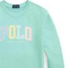 Polo Ralph Lauren Sweatshirt Ss25 Logo Rundhals Langarm Kinder Sweatshirt Bay-Green CWPOKNIY8021377-300