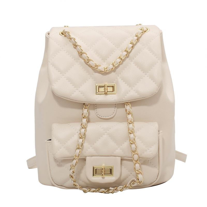 Small bag women's 2026 new diamond chain backpack fashionable and popular portable small backpack