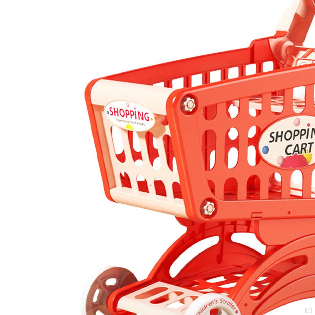 Children's Toy Shopping Cart with Interactive Features