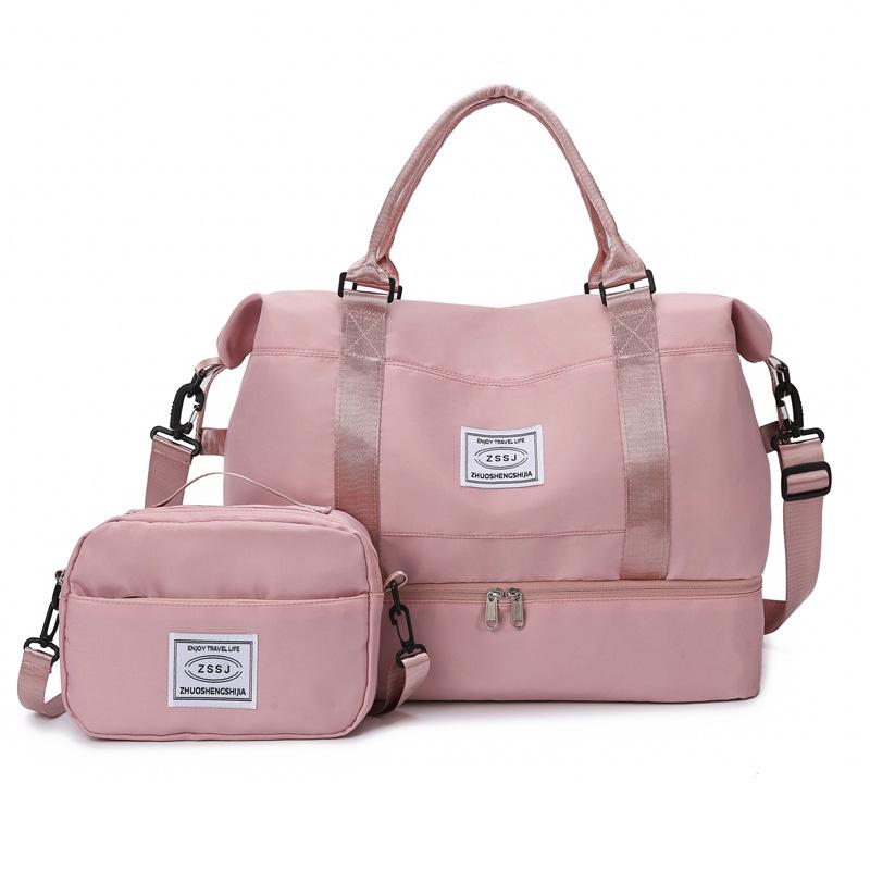 Large Capacity Travel Bag with Shoe Compartment, Wet/Dry Separation for Swimming & Fitness