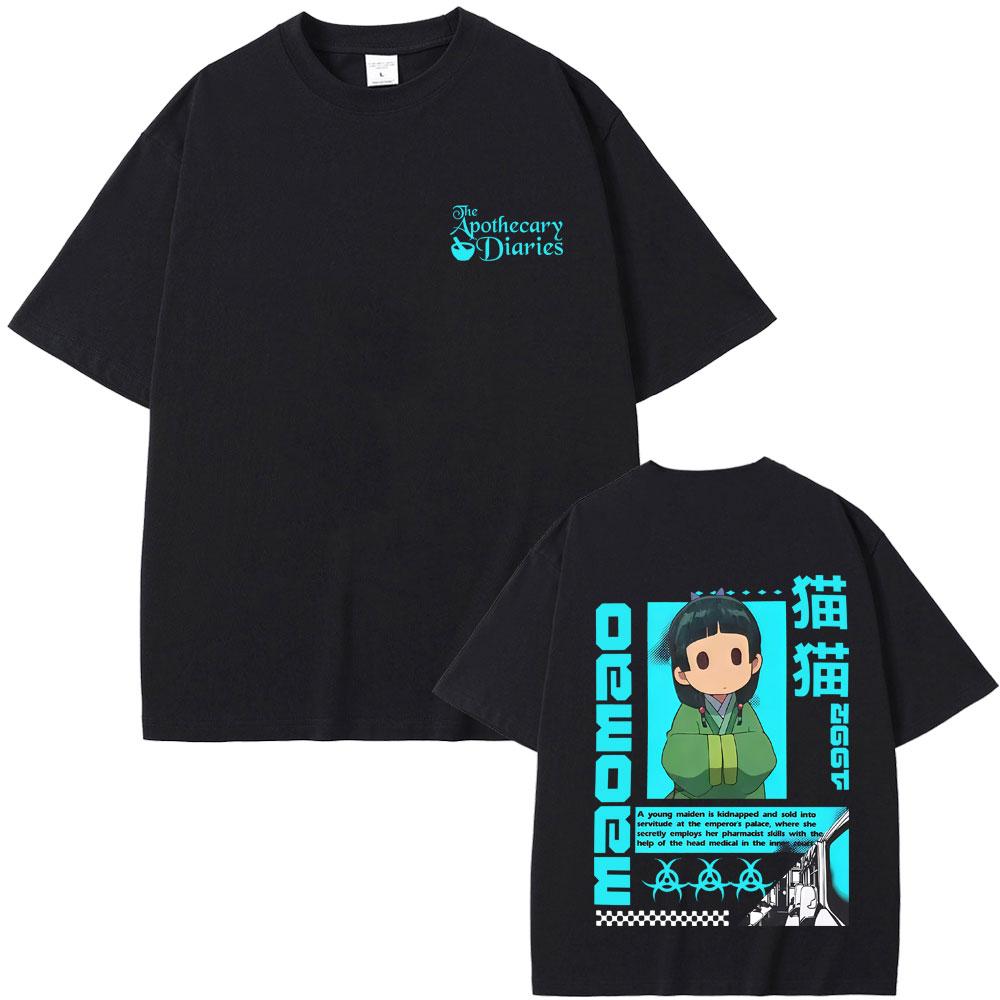 Anime The Apothecary Diaries Maomao Graphic Tshirt Men Women Clothing Funny Casual Oversized Streetwear Male Vintage T Shirts