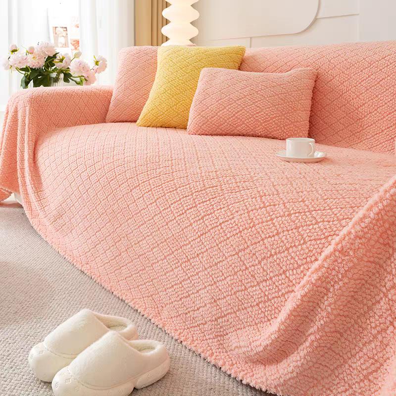Thick Plush Sofa Cover Autumn and Winter High-end Sofa Cushion Anti-cat Scratch All-purpose Velvet Sofa Towel