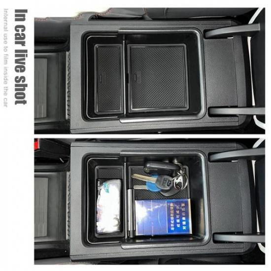 Car Central Armrest Storage Box Center Console Organizer Containers Tray Parts