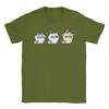 Men Nerdy Chiikawas and Friends Book Club Hachiware Usagi T Shirt  Pure Cotton Tops Vintage Crew Neck Tee Shirt Gift TShirt