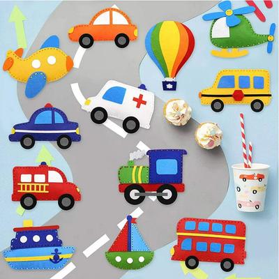 Vehicles - Felt DIY Sewing Kit - 12 Pieces