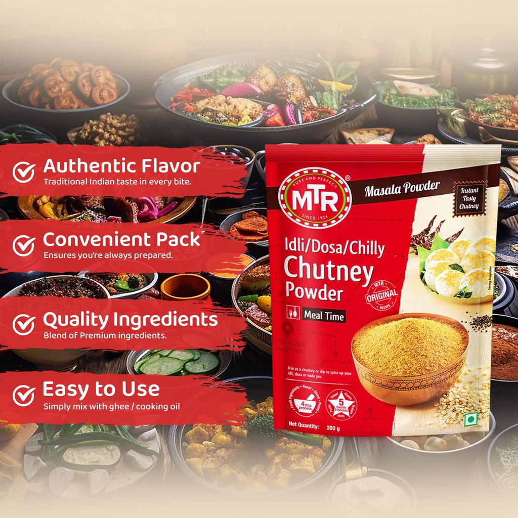 MTR Idli / Dosa / chilly Chutney Powder 200g