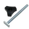 500MM Double-Cut Profile T Track and T Bolt Knob, Miter Track Sliding Nut T-Slider T Slot, Universal T Track for Woodworking