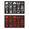 15pcs/Set Creative Car Switch Button Stickers Dashboard Console Label Decals Self-Adhesive Decorations For Car Truck