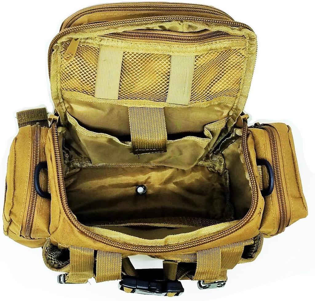 Oruldo Fishing Tackle Fishing Tool Lure Fishing Tackle Waist Ideal for Cycling and Outdoor Includes Survival Sheet Camouflage qa100080a08n0b3