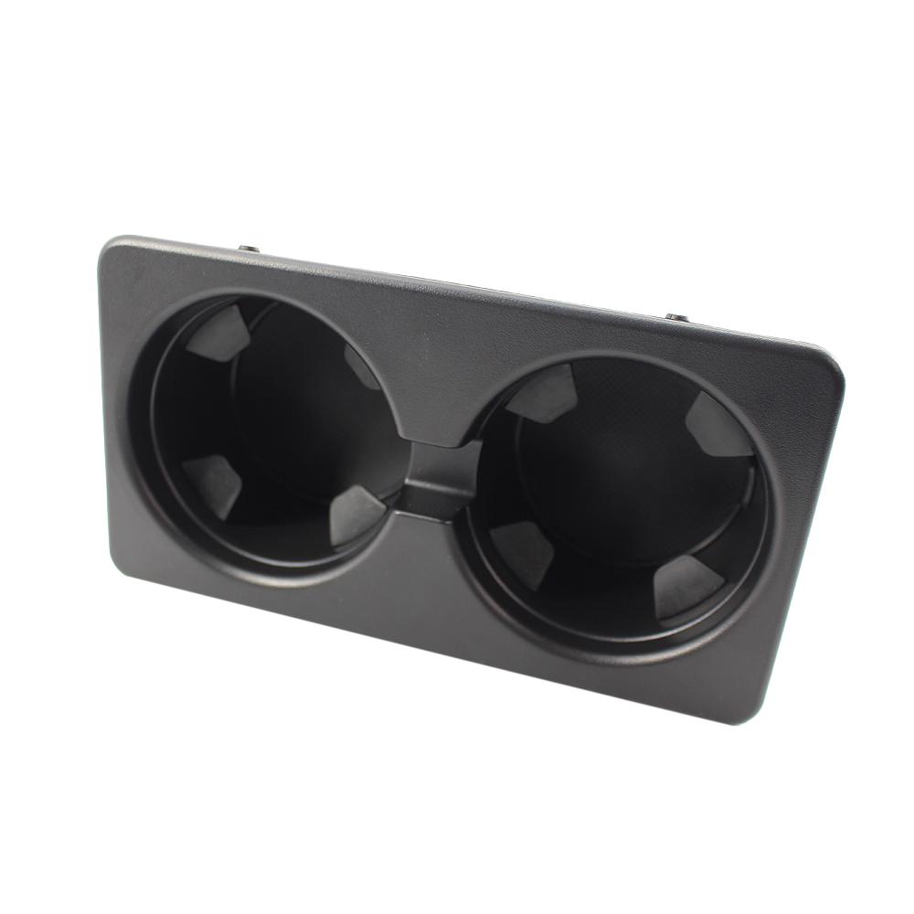 Car Central Control Cup Holder Insert Drink Cupholder Interior Drinking Cup Bracket Black Replacement for GMC with 2pcs Cap