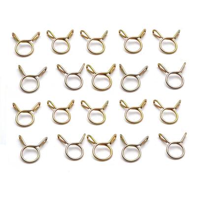 Fastener Zinc Plated Air Tubing Hose Clamp Water Pipe Fuel Line Hose Clips Tubing Spring Clamps