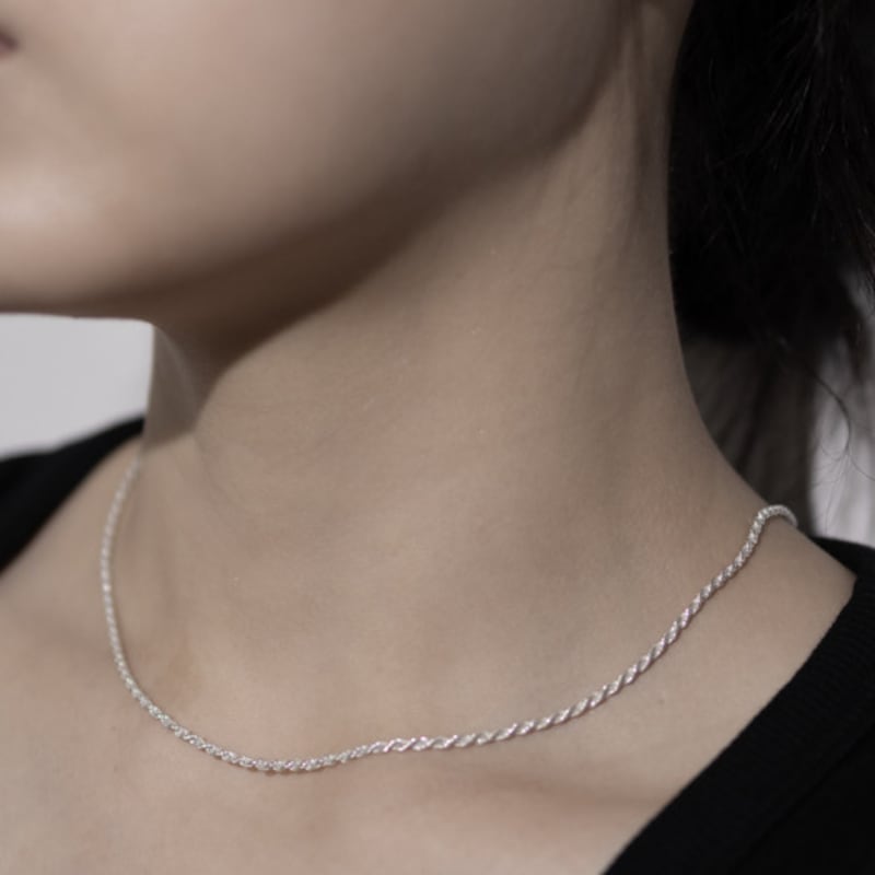 Kiee Oshimu (Silver 925) 1002 Twist Silver Necklace
