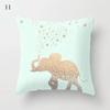Mint Green Cushion Cover Geometric Printing Pattern Pillowcase 45*45Cm Living Room Bed Square Cushion Cover Decorative