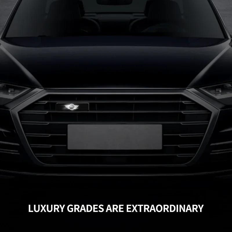 X5 X7 Für BMW 1 Stück Auto Dekorative LED-Leuchten Fronthauben-Gitter Dekoration Abzeichen Für Mini Cooper S R55 R56 R505360 F5556 Countrym