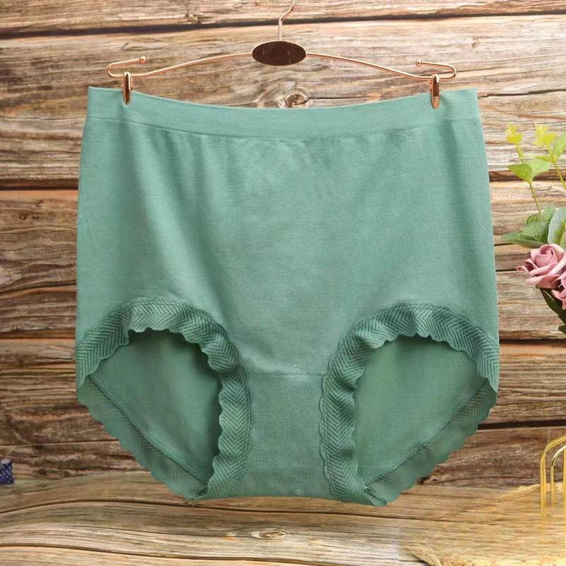 Nahtlose Slips Hohe Taille Damen Slips für Gewicht 100kg Große Größe Unterhosen Einfarbig Boyshorts