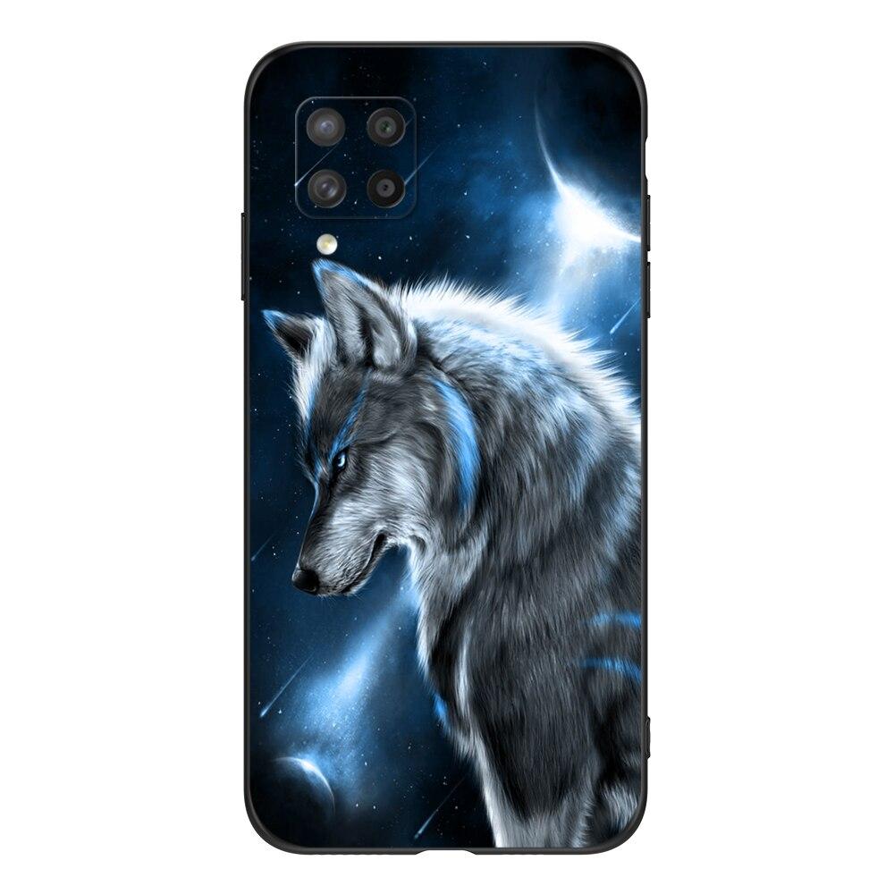 For Samsung Galaxy A42 5G Case For GalaxyA42 A 42 5G SM-A426B A426 Phone Cover 6.6inch Black Tpu Case Lion Wolf Tiger Dragon