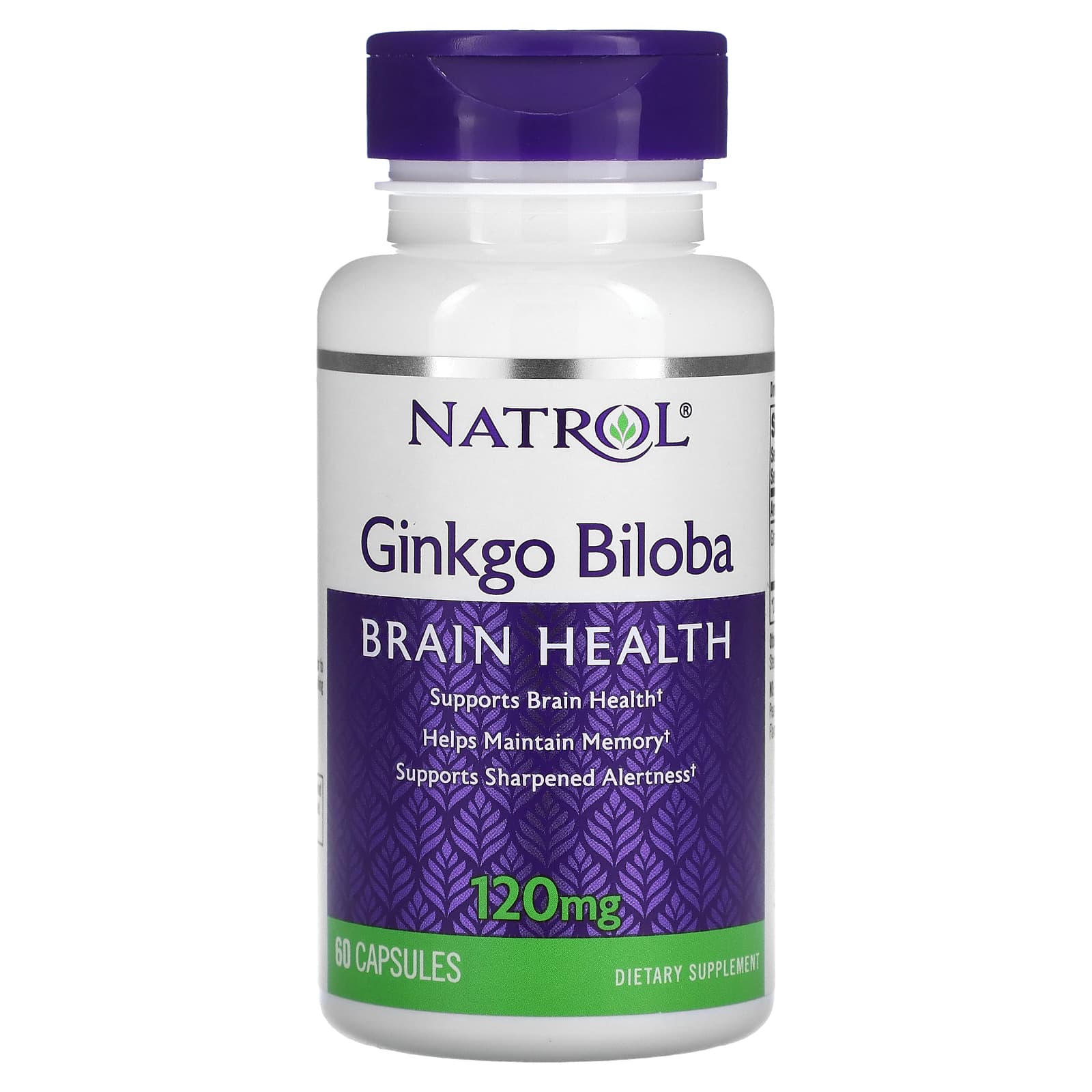 

Natrol, Ginkgo Biloba, 120 mg, 60 Tablets