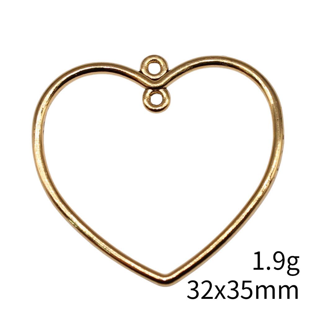 Valentine's Day Accessories Women Water Drop Moon Connector 2 Hole Pendants For Earring Accessories Parts Cheap Cute Stuff Accessory Parts