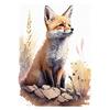 Watercolor Baby Animals Cute Warmth Prints Poster Canvas Painting Modern Wall Art Pictures Living Room Bedroom Home Decoration