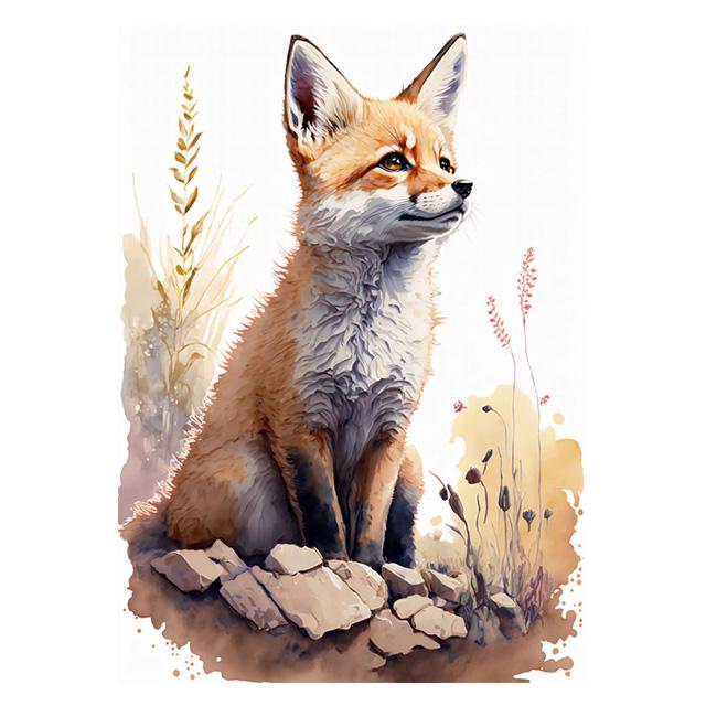 Watercolor Baby Animals Cute Warmth Prints Poster Canvas Painting Modern Wall Art Pictures Living Room Bedroom Home Decoration