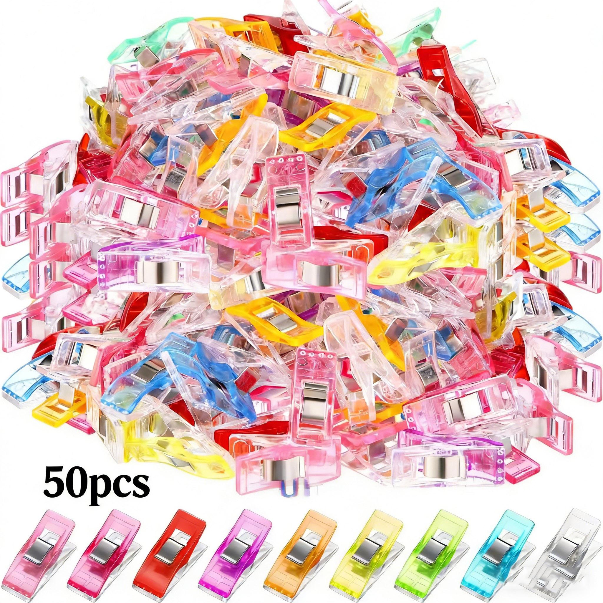 Multipurpose Sewing Clips Colorful Clips Multipurpose Plastic Craft Crocheting Knitting Safety Clothing Clips Color Binding Clip