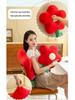 Süßes Kleines Rotes Blume Nap Kissen Kissen Puppe Plüsch Tulpe Rückenlehne Spielzeug