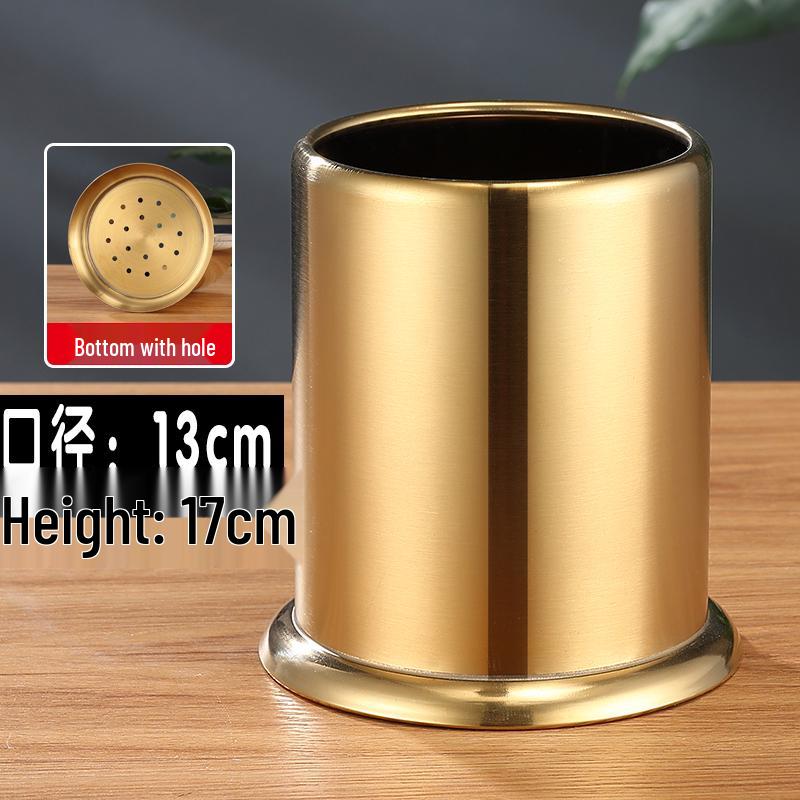 Stainless Steel and Bamboo Skewer & Chopstick Holder