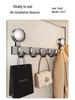 Strong Load-Bearing Suction Cup Hooks for Bathroom Wall or Door – No-Drill Clothes and Towel Rack