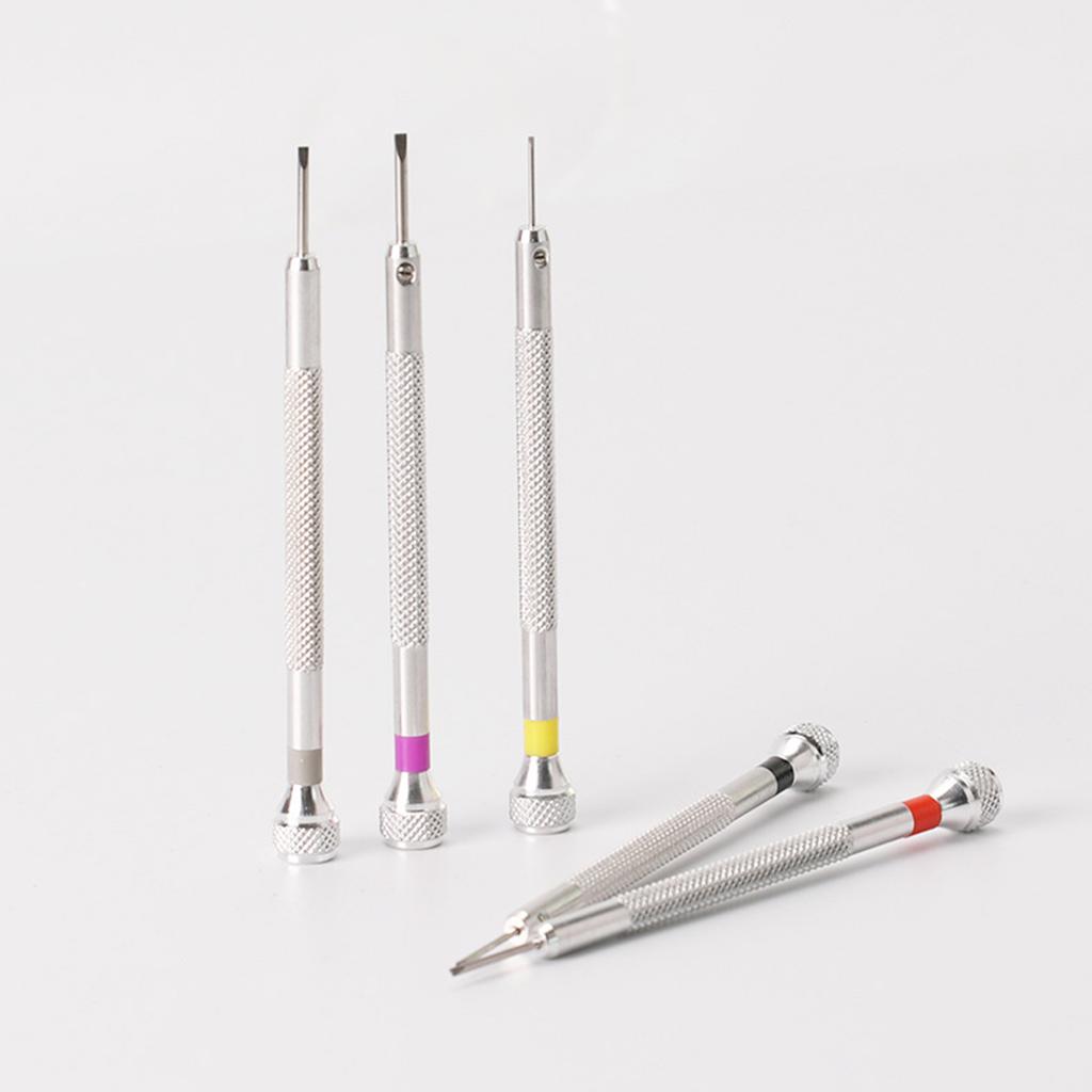 5Pcs Screwdriver Mobile Phone Clock Computer Multifunctional Maintenance Disassembly Tool Eyeglass Repair Screwdriver