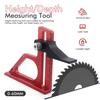 Height Gauge Depth Gauge Woodworking Tool Setting Gauge Setups Block for Table Sawer Router Table Drill
