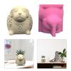 Succulent Plant Silicone Mold Puppy Shaped Flower Pots Mould Practical Concrete and Gypsum Mould for Floral Planter