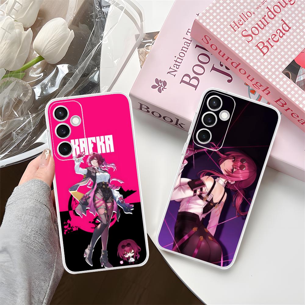 Honkai Star Rail Kafka Phone Case for Samsung Galaxy S25 S24 S23 S22 S21Plus FE Ultra Clear Colorful Cover Luxury Cellphones